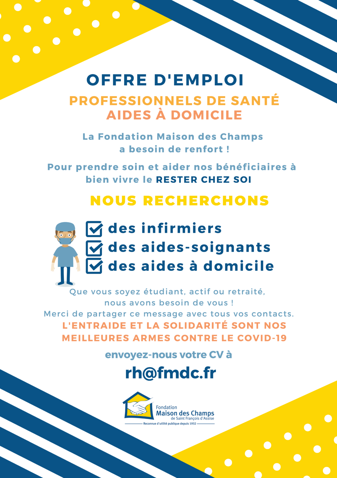 OFFRE EMPLOI | Fondation Maison Des Champs